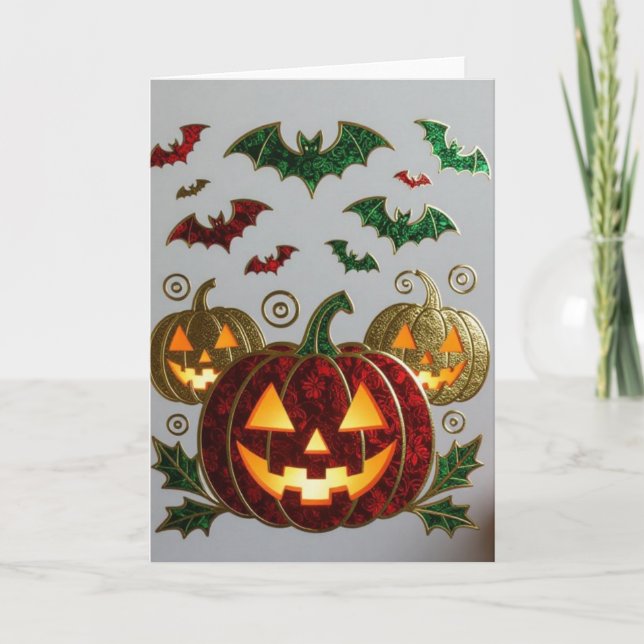 Halloween Card, Happy Halloween, Happy Halloween,  Thank You Card (Front)