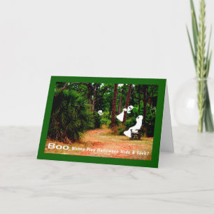Halloween Card, Hide and Seek with Ghosts Card