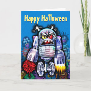 Halloween Card invitation MONSTER PARTY fun scary