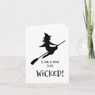 Halloween Card, Wee Bit Wicked, Witch Card