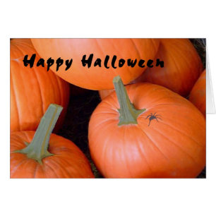 Halloween Card with Pumpkins