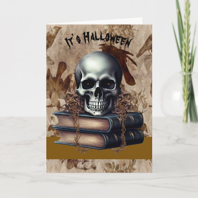 Halloween Card with Skeleton (Front)