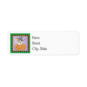 Halloween Cardigan Welsh Corgi Label