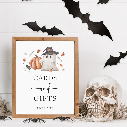 Halloween Cards and Gifts Baby Shower Sign