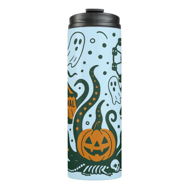 halloween carnaval under the ocean thermal tumbler (Front)