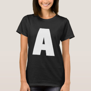 Halloween Carnival Group Costume Red Letter A T-Shirt