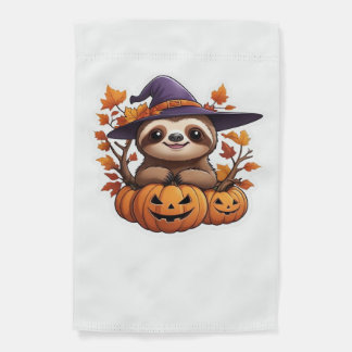 Halloween Cartoon Sloth Classic T-Shirt Garden Flag