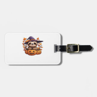 Halloween Cartoon Sloth Classic T-Shirt Luggage Tag