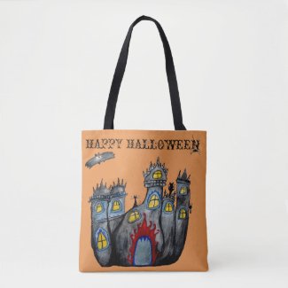 Halloween Castle Art  Tote Bag