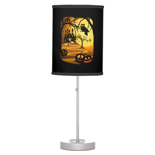 Halloween Castle Table Lamp