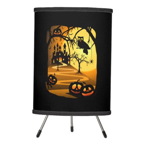 Halloween Castle Tripod Lamp