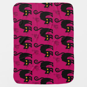 Halloween Cat: Abstract Seamless Pattern Baby Blanket