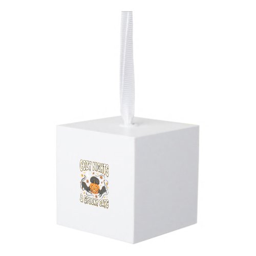 Halloween Cat Autumn Magic Cube Ornament