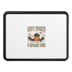 Halloween Cat Autumn Magic Hitch Cover