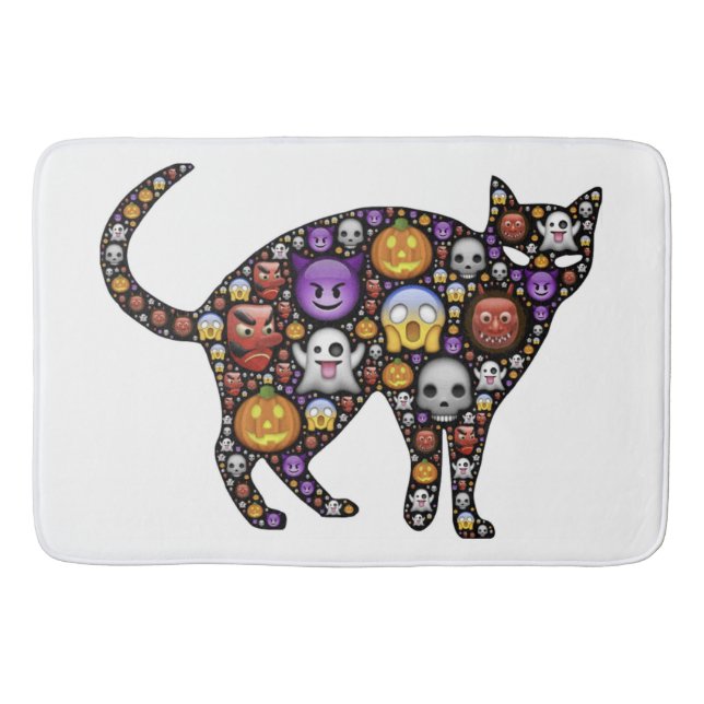 HALLOWEEN CAT BATHROOM MAT (Front)