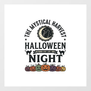 Halloween Cat Black Cats Pumpkins Vintage Funny_1 Floor Decals