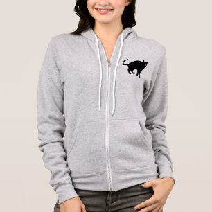 Halloween Cat Black Spooky Angry Tail Pet Animal Hoodie