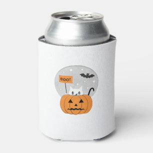 Halloween Cat Boo Illustration Classic T-Shirt Can Cooler