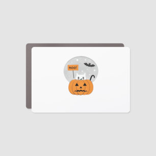 Halloween Cat Boo Illustration Classic T-Shirt Car Magnet
