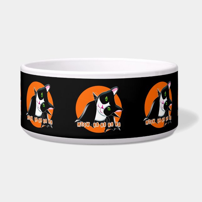 Halloween Cat Bowl (Front)
