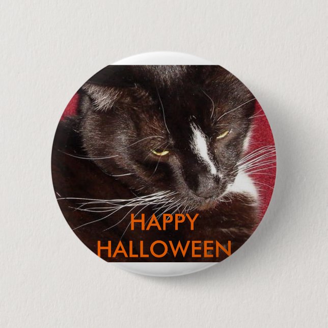 HALLOWEEN CAT BUTTON (Front)