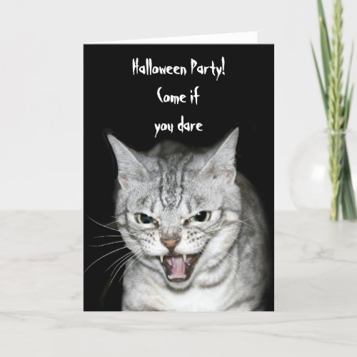 Halloween cat card