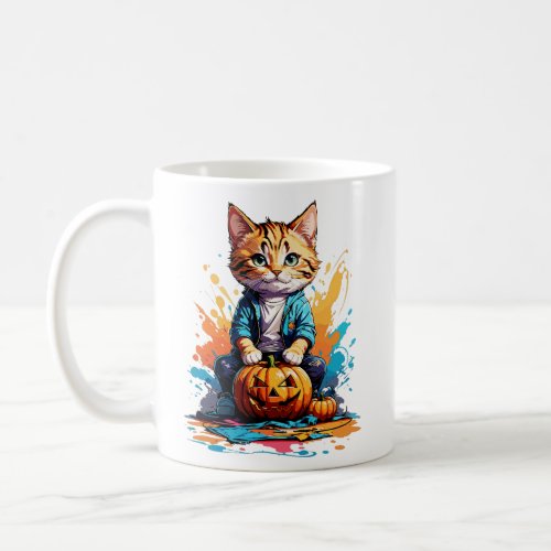 Halloween Cat  Coffee Mug