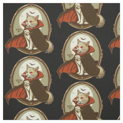 Halloween Cat, Count Catula Fabric