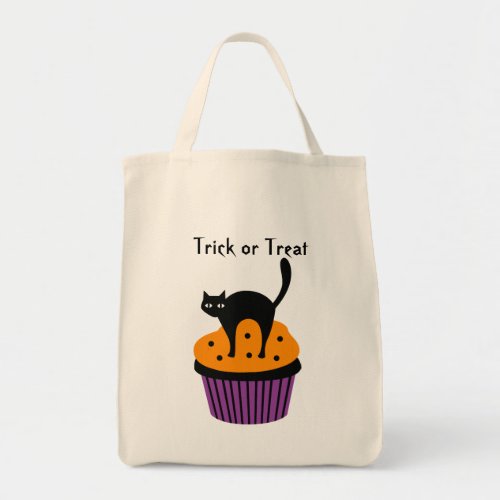 Halloween cat cupcake loot bag