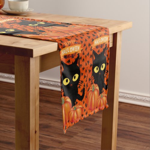 Halloween Cat Custom 14 X 72 Table Runner