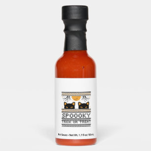 Halloween-Cat Eyes Spooky Trick or Treat Trendy Gr Hot Sauces