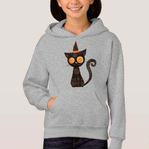 Halloween/cat//fall /whimsical hoodie