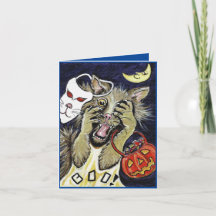 Halloween Cat Folding Card