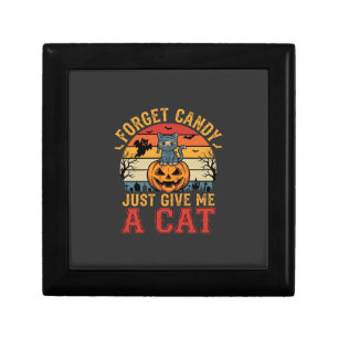 Halloween Cat Forget Candy Give Me A Cat_1 Gift Box