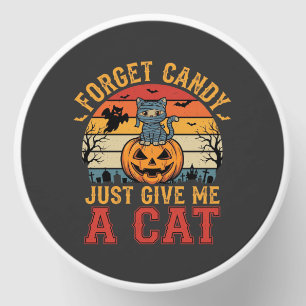 Halloween Cat Forget Candy Give Me A Cat_1 Mini Candle Favors