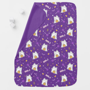Halloween Cat Ghost Baby Blanket