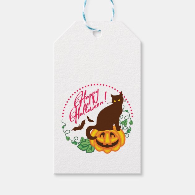 Halloween Cat Gift Tags