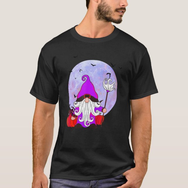 Halloween Cat Gnome Cute Gnome Halloween Costume P T-Shirt (Front)
