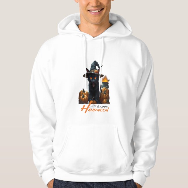 Halloween Cat  Hoodie (Front)