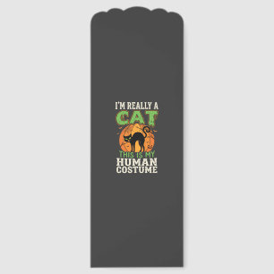 Halloween Cat Human Costume Funny Design Bookmarks