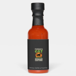 Halloween Cat Human Costume Funny Design Hot Sauces
