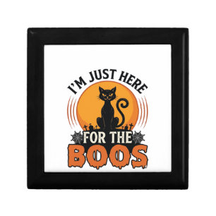 Halloween Cat I’m Just Here for the Boos Gift Box