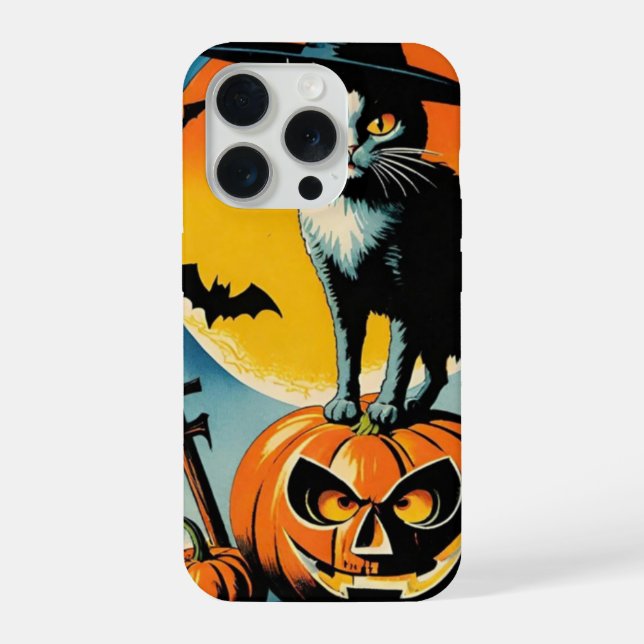 halloween cat  iphone case (Back)