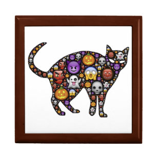 HALLOWEEN CAT JEWELRY BOX