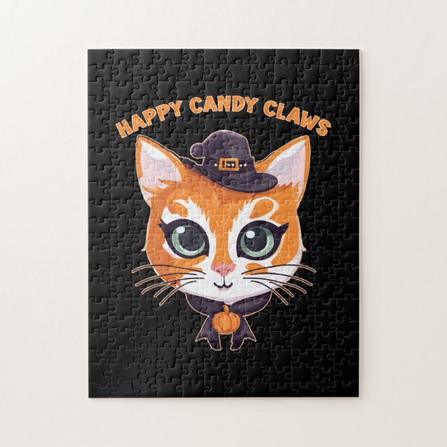 Halloween Cat Jigsaw Puzzle (Vertical)