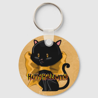 Halloween Cat Keychain
