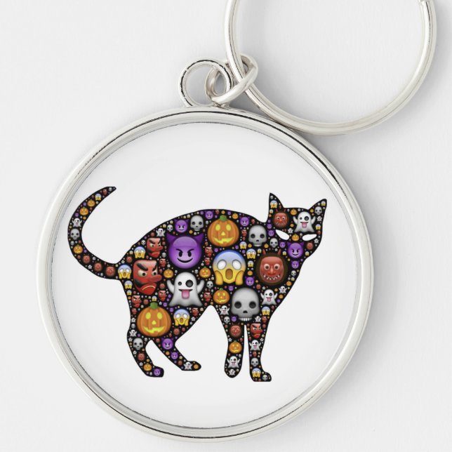 HALLOWEEN CAT KEYCHAIN (Front)