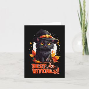 Halloween Cat Lovers Funny Spooky Halloween Scary  Card