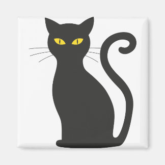 Halloween cat magnet