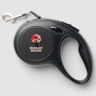 Halloween Cat Moonlight Mischief Retractable Pet Leash